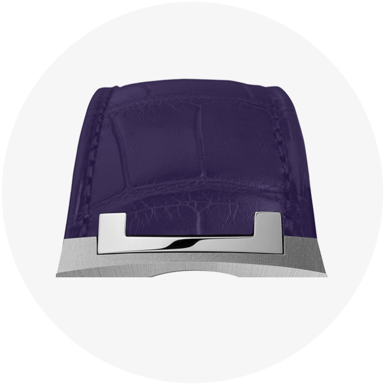 ANT Antarctique Alligator strap Purple M