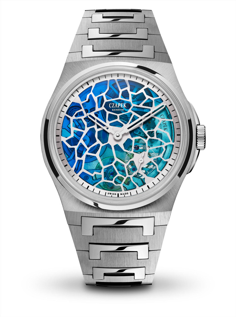 Czapek Antarctique, Squelette Plique-à-jour - Polar Blue